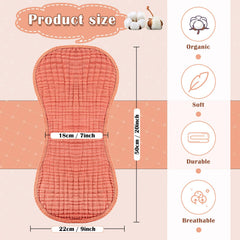 Close-up of Frienda four-layer burp cloth showing soft edges and breathable fabric.