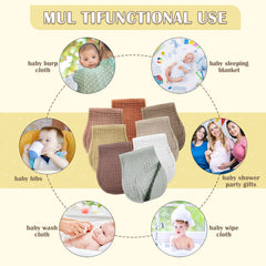 Frienda soft muslin burp cloth showing gentle skin-friendly fabric for newborns.