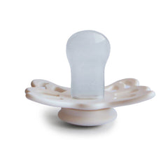 FRIGG Butterfly Cream/Blush pacifier color for gentle newborn comfort