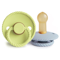 FRIGG rope latex pacifier green tea nipple for gentle soothing