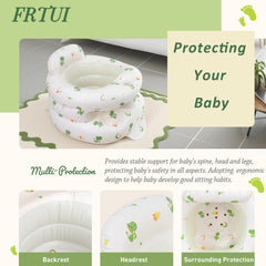 FRTUI baby seat with built-in pump enables quick inflation for on-the-go moments.
