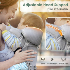 FRUITEAM baby carrier with M-position promotes hip alignment for growing babies