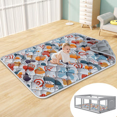 Fshibila large portable foldable play mat for easy transport