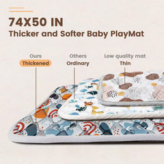 Fshibila non-slip base play mat helps prevent slips during play