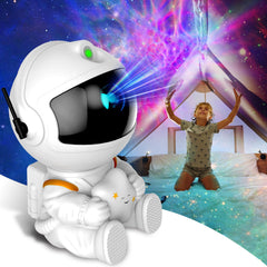 FSSQBFLC Astronaut Galaxy Projector casts immersive nebula visuals on ceiling and walls