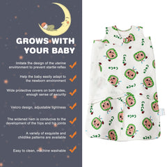 Ftikvo 3-way adjustable wearable blanket supports growing baby safely.