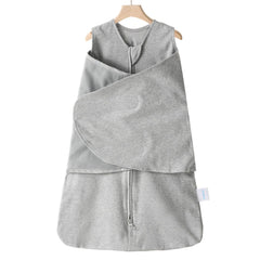 Ftikvo swaddle blanket grey showcasing 3-way adjustment for a secure fit.
