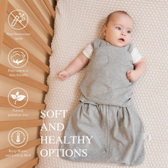 Ftikvo two-way zipper allows quick diaper changes without undoing the swaddle.