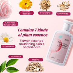 fu yan jie Peach Leaf Wash foaming lather demonstrating gentle cleansing