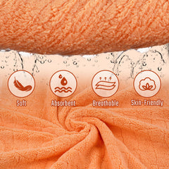 FUBANRAY soft microfiber towel, highly absorbent and gentle on skin