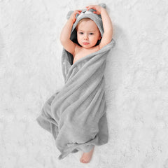 FUBANRAY hooded towel 50x32 inches provides full body coverage as kids grow.