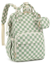 Fufazfo Corduroy Diaper Bag Backpack full view showing durable construction and generous capacity