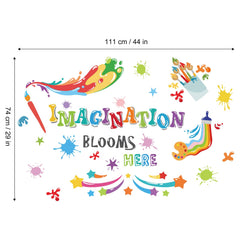 FUFUQUARE playroom wall sticker with easy peel-and-stick application.
