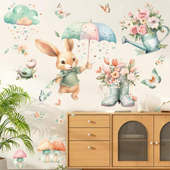 FUFUQUARE rain boots wall stickers bring bright, kid-friendly decor.