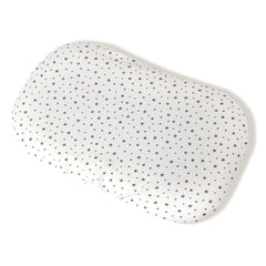 FUFVUTI 32x16 muslin crib sheet in use on a bassinet, soft and breathable.