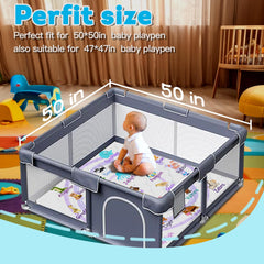 FUGWU mat is machine washable for easy cleanup after messy play