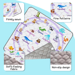 FUGWU mat shows non-slip bottom for stable, safe play