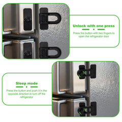 Fukaisu refrigerator lock installed in a modern kitchen