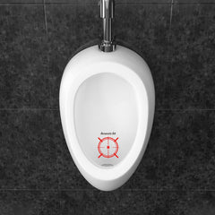 Fukaisu easy-apply toilet sticker with strong adhesive and residue-free removal.