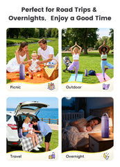 Fulljion portable cooler with integrated handle for easy carrying during outings.