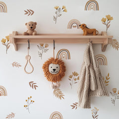 Funlife girl room decor rainbow sticker enhances layouts with cheerful accents.