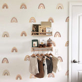 funlife rainbow wall decals brighten a girl's room with cheerful color and easy customization.