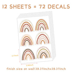 funlife rainbow decals provide fast setup for classrooms, playrooms, or nurseries.