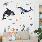 funlife under-sea-wall-decal large: easy peel-and-stick decor for kids' room.