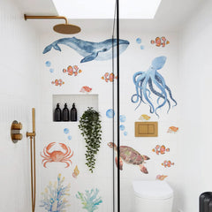 funlife under-sea wall decals corals: adds color and depth to kid rooms.