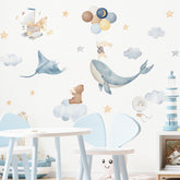 Funlife undersea fish decals brighten kids' rooms with vibrant color on smooth walls.