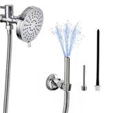 Funny Steel shower enema system ready for easy bathroom installation and daily use.