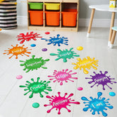 Funrous inspirational quotes floor decals with hopscotch layout to boost classroom engagement