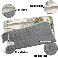 Funtery baby play mat showcases ultra-soft microfiber for gentle infant contact.