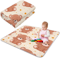 Funtery bear-design play mat for tummy time and exploration