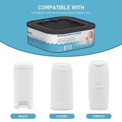 Fununcat Jumbo Square refill for Genie Select pails locks in odors efficiently.