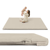 Funyoo padded play mat on the floor showing a safe play area for babies.