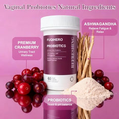 Fuqihero cranberry extract ingredient close-up emphasizes urinary health benefits.