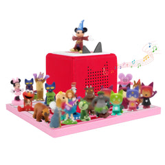FURAOMEILI Tonies shelf magnetic pink keeps figures securely in place for easy access.