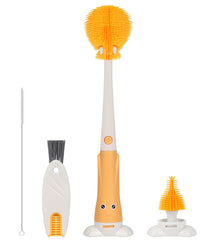 FURNIPLAS 7-in-1 bottle cleaner kit shown with multiple brushes for bottles and accessories.