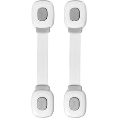 Fursafe&Q baby cabinet lock in grey with adhesive strap for childproofing cabinets