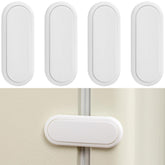 Fursafe&Q baby proof cabinet locks installed on a cabinet for child safety.