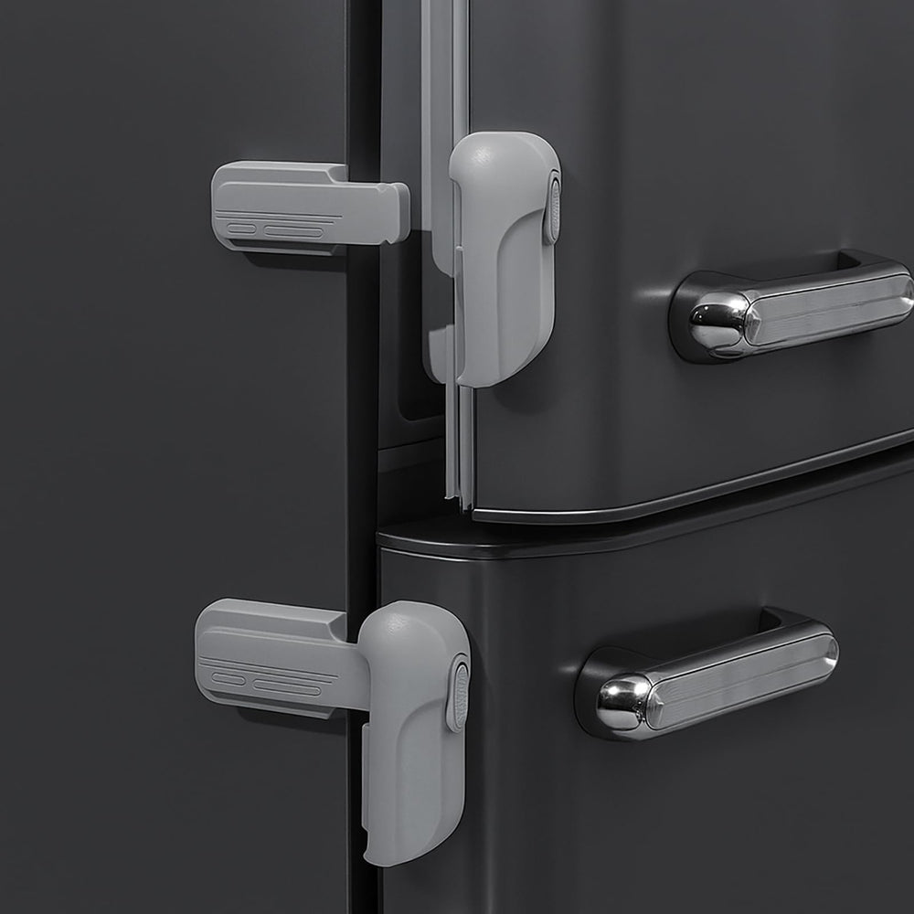Fursafe&Q fridge lock 2-pack front view for child safety