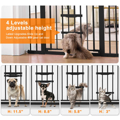 FURTIME adjustable-width gate spanning a doorway for flexible space use.