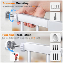 FURTIME pressure-mounted setup enables tool-free installation