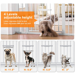 FURTIME gate installed on stairs with hardware mount for maximum stability