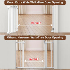 FURTIME bottom-bar-free design reduces tripping risk near stairs.