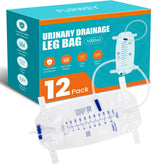 FURWEY 12-pack 1000ml catheter bags ready for single-use hygiene.