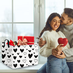 FXOCSHE heart-shaped basket standing upright for quick use without assembly
