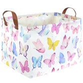 FXOCSHE Rectangular Butterfly Basket with foldable design for space-saving storage