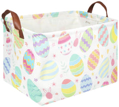 FXOCSHE rectangular Easter basket with handles for easy storage and gifting